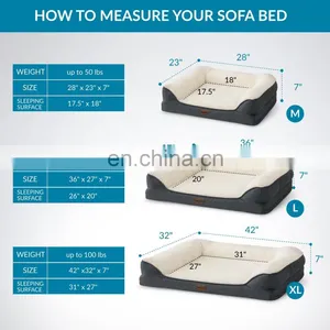 Luxury Custom Anxiety Warm Soft Comfortable Waterproof Pet Dog Sofa Bed thumbnail-4