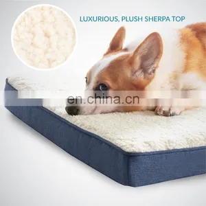 Manufacturer Modern Cushion Cooling Waterproof Sleeper Big Dog Orthopedic Memory Foam Pet Mat Bed thumbnail-1