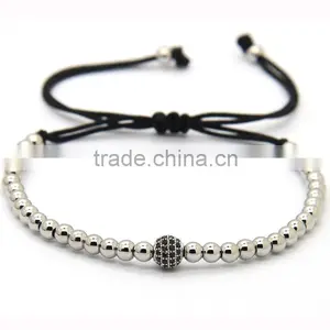 HTB0101 Guangzhou Black Beads Lion Head Bracelet Lava Stone Bracelet thumbnail-3