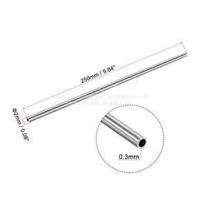 6mm 7mm 8mm 9mm 10mm OD 304 Stainless Steel Round Tubing 250mm Length Seamless Straight Pipe Tube thumbnail-3