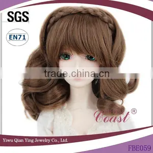Super Cute Synthetic Special Design Short Brown Doll Hair Wigs thumbnail-1