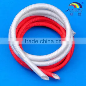 Sunbow High Temperature Resistant 7.0KV Soft Silicone Rubber Glassfiber Sleeving (Inner Silicone RUBBER and Outer Fiber) thumbnail-5