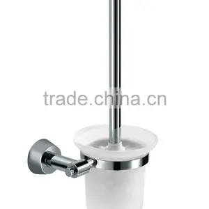 Wall-mounted Stainless Steel Chrome Finish Toilet Brush Cup Holder thumbnail-1