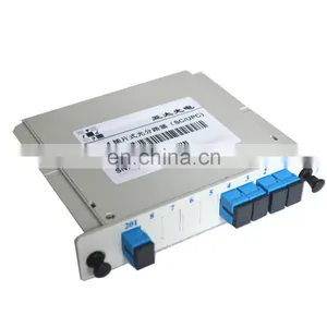 Best Selling Plug Shell V-groove Rack Mount 1*32 Price 1x4 Fiber Plc Sus Splitter thumbnail-1