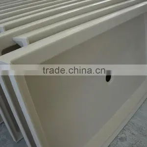 Cast Marble Shower Pan, Shower Base thumbnail-4