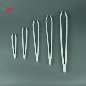 High Quality Lab White PTFE Coating 250MM Tweezers for Sale thumbnail-4