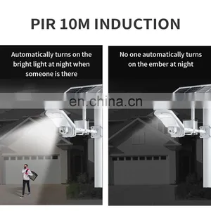 Floodlight 5MP HD Security IP Camera 3G 4G SIM Card Outdoor PTZ CCTV Surveillance Cam 40W 20A Battery Solar Panel CamHi thumbnail-3