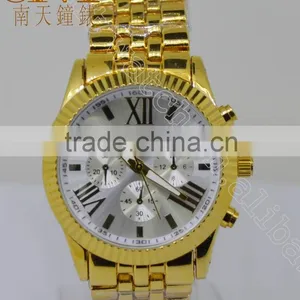 SNT 93119 Gold Alloy Case, Gold StainlessSteel Watch thumbnail-1