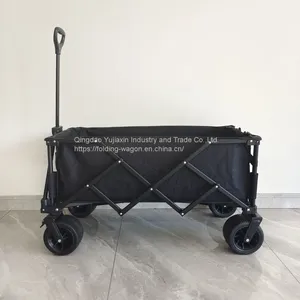 Hot Sale Folding Wagon Utility Beach Cart Outdoor Camping Wagon Collapsible Hand Trolley thumbnail-1