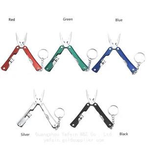 Outdoor Camping Mini Small Portable 9 Kinds of Functions in One Knife Fitter Tool LED Flashlight thumbnail-1