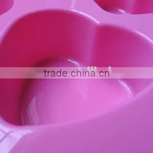 High Quality Heart Shaped Silicone Heart 6 Cups Cake Mould thumbnail-3