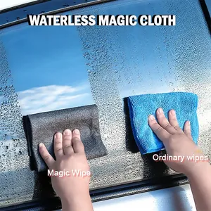 Thickened No Water Mark Magic Microfiber Cleaning Cloths for Kitchen Glass Car thumbnail-4