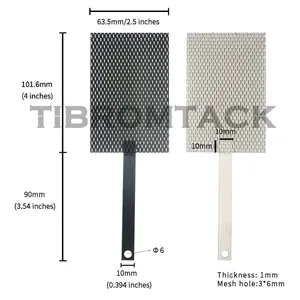 TIBROMTACK Electrochemical Titanium Anode Mesh With MMO Ruthenium Iridium Coating and Cathode Mesh Without Coating, GHR030-1 thumbnail-2