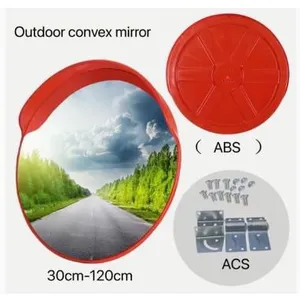 PC Road Safety Traffic Mirror Parking Curb Roadway Security Convex Mirror thumbnail-2