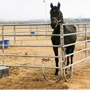 12 ft Portable Heavy Duty Galvanized Metal Round Pen Cattle Corral Livestock Farm Horse Yard Fence Panels thumbnail-1