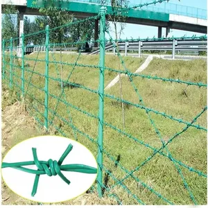 High Tensile Steel Double Twist Barbed Wire Roll for Anti-Climb Industrial and Residential Security thumbnail-1