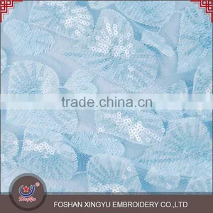 Latest Fashion Top Quality 100%polyester Different Types of Sequin Embroidery Fabric Dresses for Women thumbnail-5