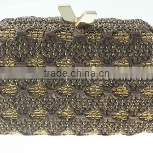 Crocheted Straw Evening Bags Weave/woven thumbnail-1