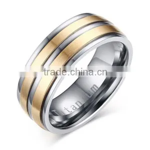 Mens Titanium Promise Engagement Wedding Band Ring thumbnail-1