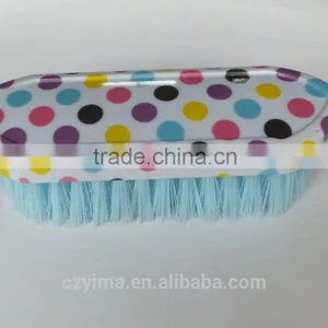 New! Coloed Circle Patterned Horse Dandy Brush / Equestrian thumbnail-1