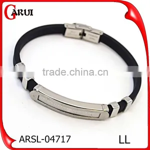 Customize New Products 2016 IP Plate Color Silicone Bracelet With Logo thumbnail-5