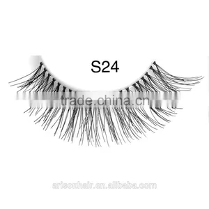 Top Quality 100% Human Hair Made False Eyelash With Customer Packing thumbnail-2