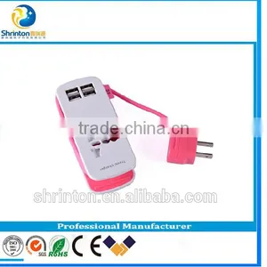 Colorful USB Travel Charger 5V 4.2Aquick Charging 4 Port Usb Car Charger thumbnail-3