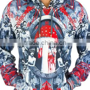Street Wear Digital Printed Hoodie/ Long Sublimation Hoodie thumbnail-2