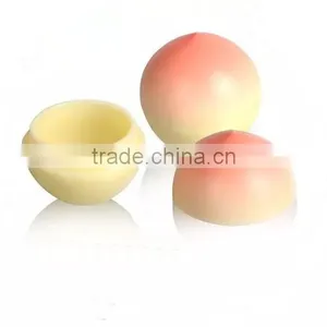 2016 New Products Peach Shape Lipgloss Lipbalm for Kids thumbnail-1