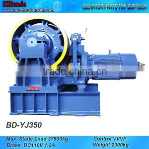 VVVF Elevator Geared Traction Machine BD-YJ350, Lift Motor thumbnail-1