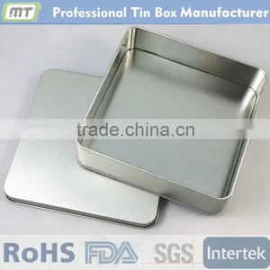 Square Silvery Tin Box thumbnail-5