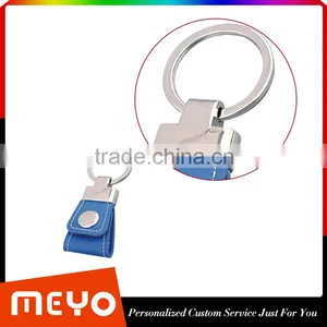 New Products 2015 Innovative Product pu Leather Custom Keychain Metal Keychain thumbnail-2