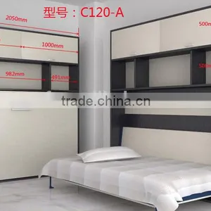 Saving Hidden Wall Bed,folding Wall Bed,wall Bed With Cabinet(SZ-WBA90-C ) thumbnail-3