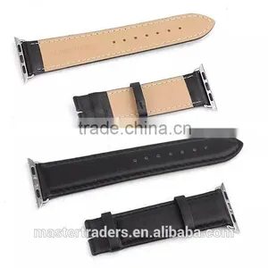 Cheap First Cow Genuine Leather Watch Band Wrist Strap For 42MM Apple Watch MT-3567 thumbnail-1