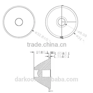 New XPE/XPG/XPL 15deg Narrow Spot Stage Lamp Lens DK3510-H18-G thumbnail-3