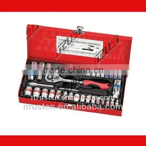 TS2340AAM 1/4"&3/8"DR 40PCS SOCKET SET TOOL SET thumbnail-1