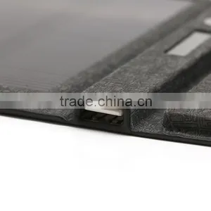 3000mah Battery With 450mah Solar Board Leather Battery Case for 4-5inch Phone thumbnail-4