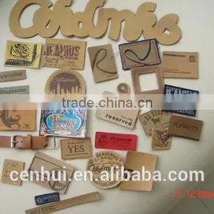 New Style High Quality Custom Embossed Leather Label thumbnail-1