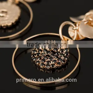 Hot Sale Big Round Rhinestone Drop Earrings Fashion Jewelry Accessories thumbnail-4