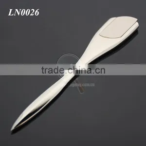 Zinc Alloy High Polished Promotional Blank Silver Color Metal Manual Letter Opener thumbnail-2