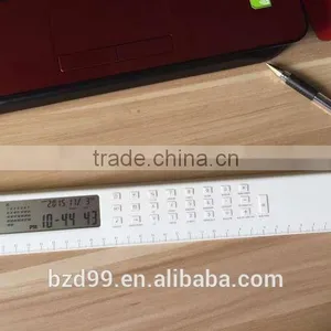 Promotional for Student/ Office/ Housework Pratical Functional Electric LCD Ruler Calculator With Digital Clock/ Alarm thumbnail-6