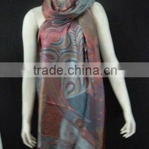 High Quality Silk Viscose Shawls thumbnail-1