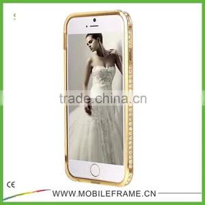 Diamond Mobile Phone Case For IPhone,Bulk Diamond Metal Bumper Phone Case thumbnail-1