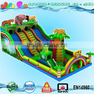 Tiger Lion Animals China Inflatable Trampoline Jumping Big Inflatable Toys thumbnail-1