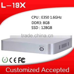 Wholesale Mini PC Computer Industrial PC Single Board Computer L19X E350 Support Win7/XP/Win 8 thumbnail-1