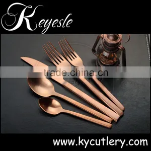Gold Cutlery,flatware Set,copper Cutlery thumbnail-1