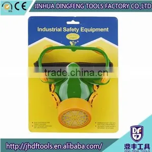 High Filter Chemical Respirator Mask to Prevent Fumes / Toxic Gas+ Glasses Goggles Set Safety Equipment Protection thumbnail-1
