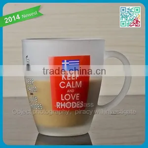 Fashion Design Cheap Coffee Glass Mug Seasoned Frosted Glass Coffee Mug thumbnail-3