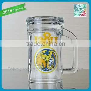 SH486 Suitable Size Glass Cup Mug Tumblers With Handle Beer Glass Mug Cups With Handle Glasses Cups Mugs thumbnail-2