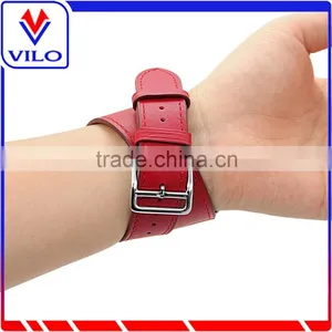Genuine Leather Double Tour Watch Band Strap Bracelet Replacement Wrist Band for Apple Watch thumbnail-6
